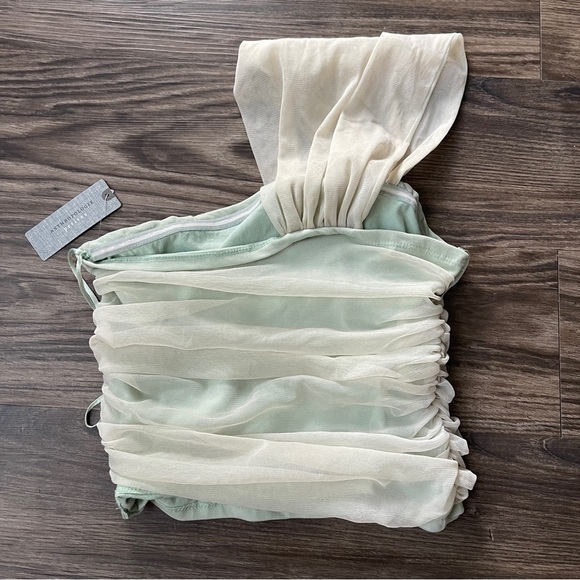 Maeve Anthropologie Tulle Bow Cropped Top - Picture 7 of 9